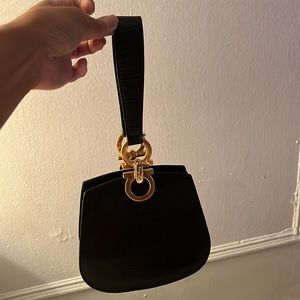 Vintage Salvatore Ferragamo Antique Handbag/Dinner Bag/Made in ITALY